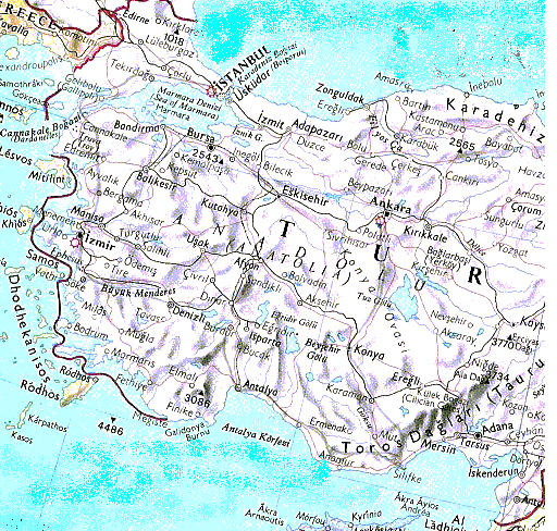 kaart, karte, landkaart, Turkije, Map, Maps, Turkey, turkye, efeze, paulus, openbaring, van, johannes,